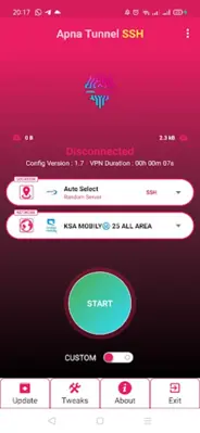Apna Tunnel SSH android App screenshot 1