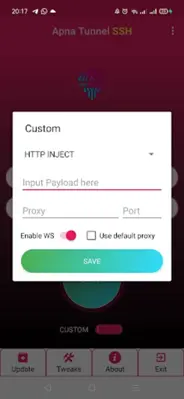 Apna Tunnel SSH android App screenshot 2